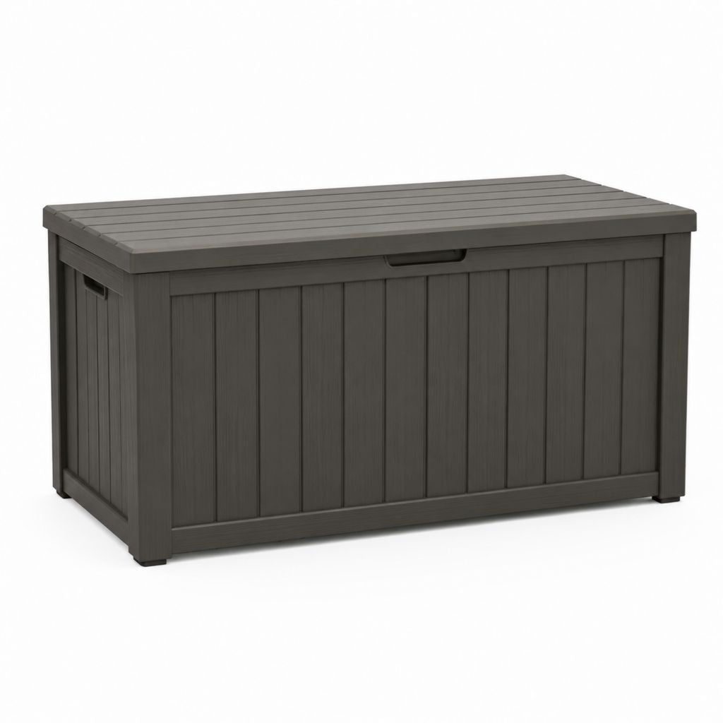 Baules porte-objets en polypropylène, 270 L, anthracite, 120 × 54 × 57 cm