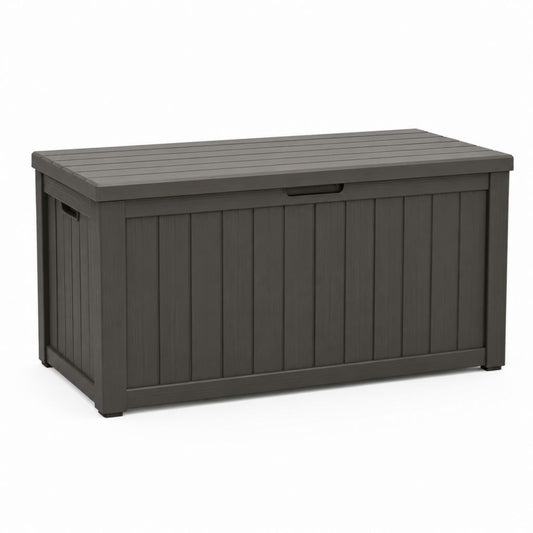 Baules porte-objets en polypropylène, 270 L, anthracite, 120 × 54 × 57 cm